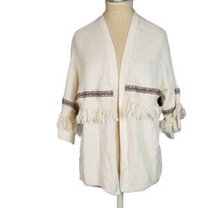 H&M Coachella Women’s Beige Cardigan Sweater Size XS